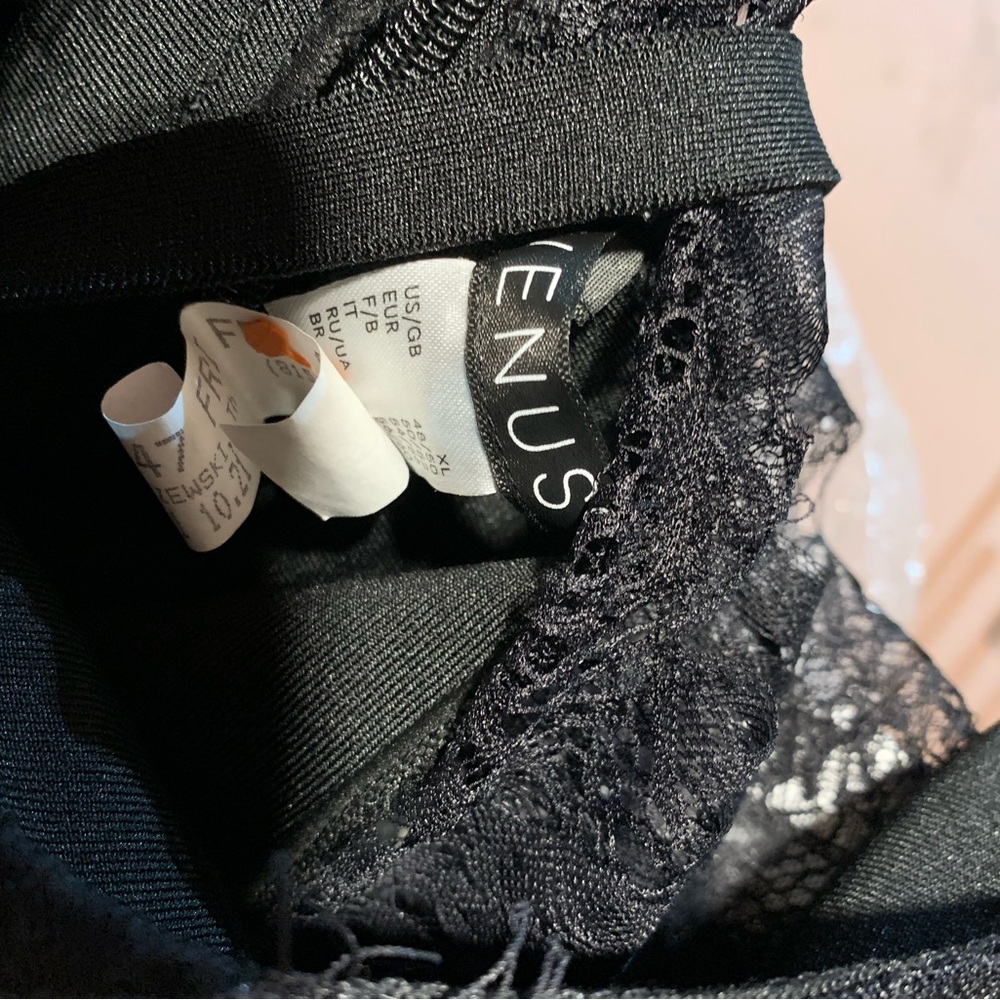 Venus Party cocktail black lace bandage dress. Worn one time/dry cleaned. - Picture 3 of 3